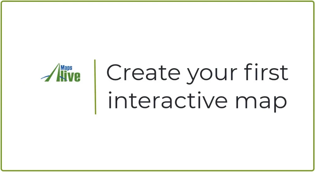 How-to video shows how to create your first interactive map