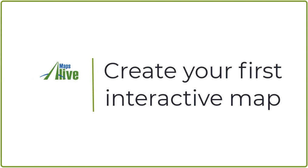 How-to video shows how to create your first interactive map